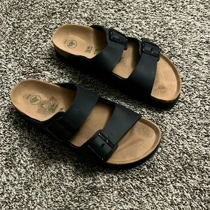 Birkenstock Arizona Platform Black sandal